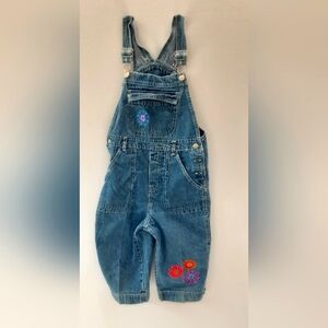 Little Girl's M7/8 Denim Flower Power 90s Y2k Cute Matching older sister